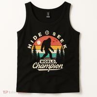 Bigfoot Hide And Seek World Champion Sasquatch Tank Top thumb 2