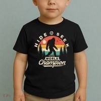Bigfoot Hide And Seek World Champion Sasquatch Toddler T-Shirt thumb 2