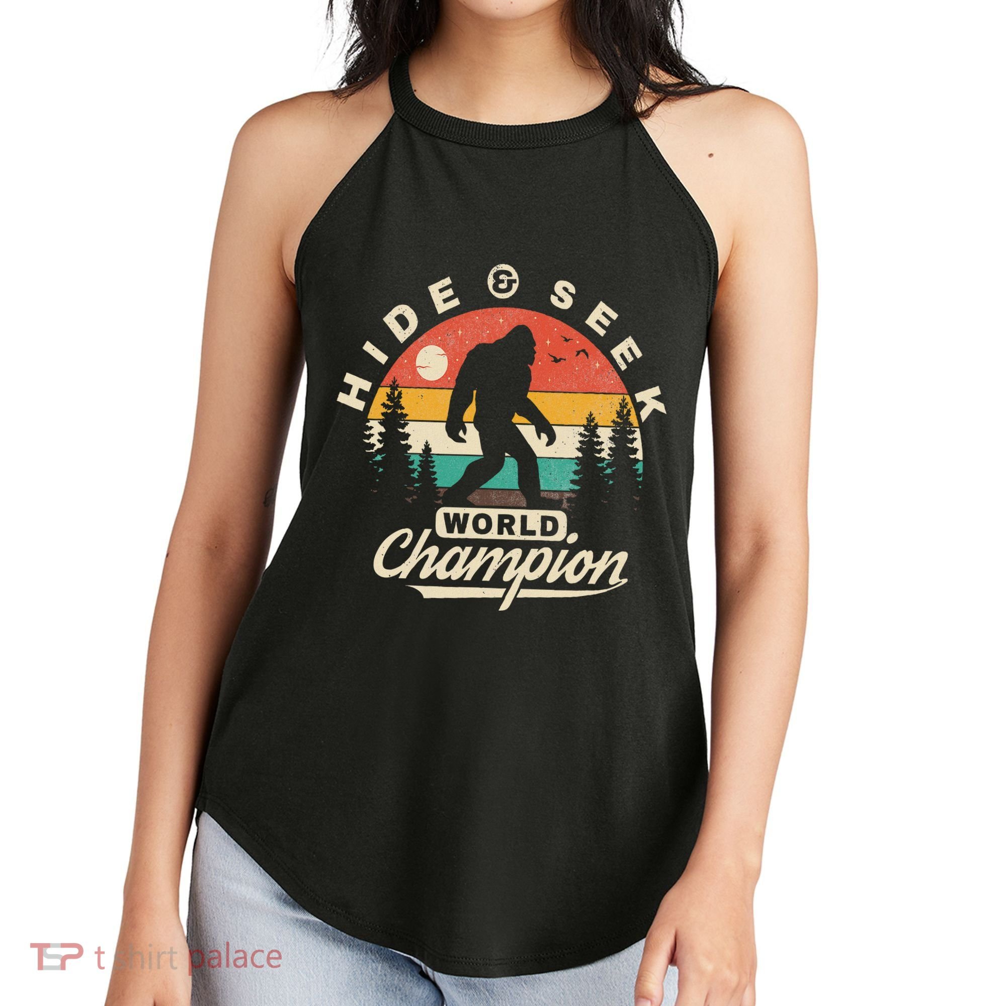 Bigfoot Hide And Seek World Champion Sasquatch Women's Perfect Tri Rocker Tank