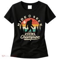 Bigfoot Hide And Seek World Champion Sasquatch Women's T-Shirt thumb 0