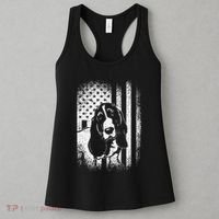 Basset Hound American Flag Dog Dad Dog Mom Lover Women's Tank Top thumb 3