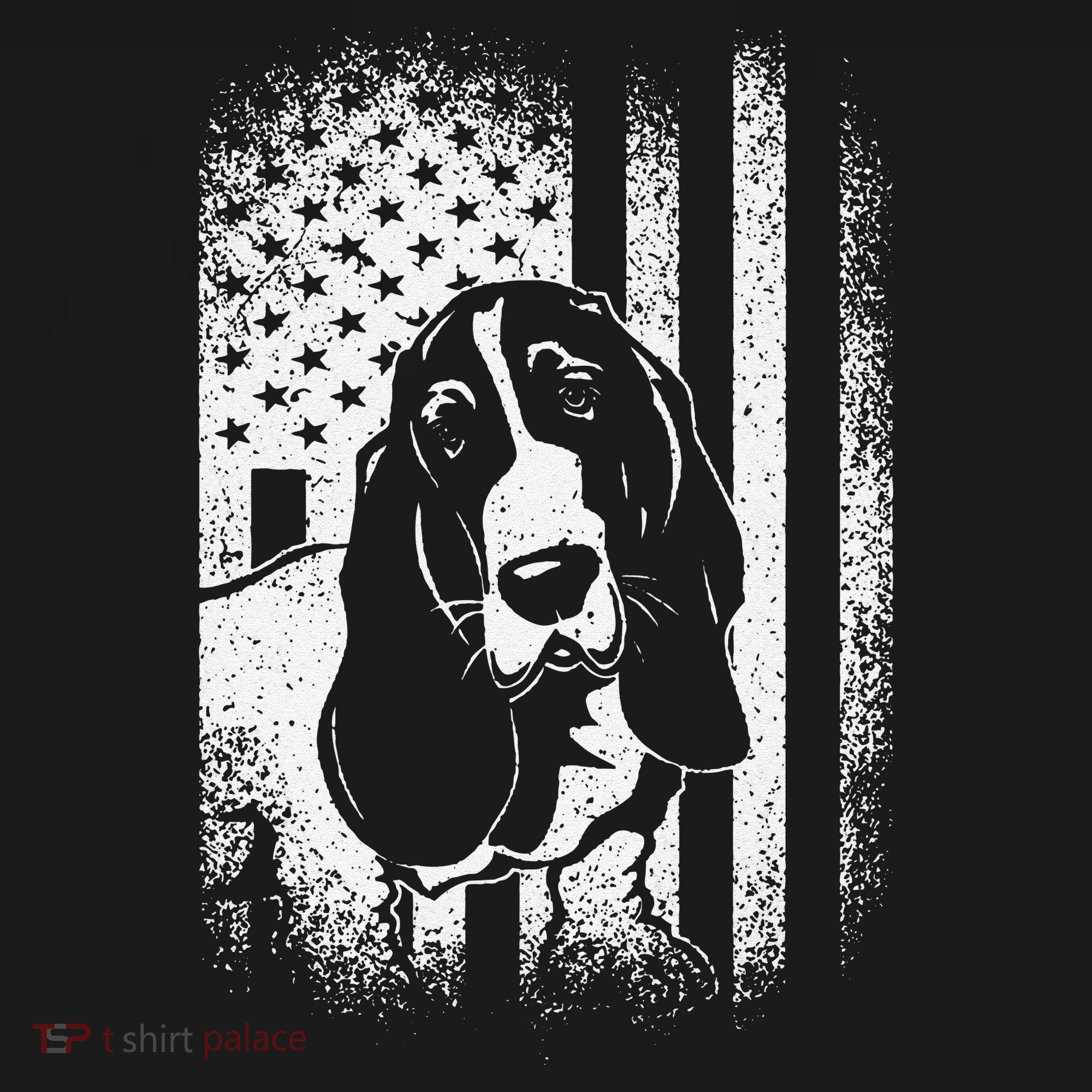 Basset Hound American Flag Dog Dad Dog Mom Lover Women's Tank Top