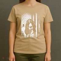 Basset Hound American Flag Dog Dad Dog Mom Lover T-Shirt thumb 4