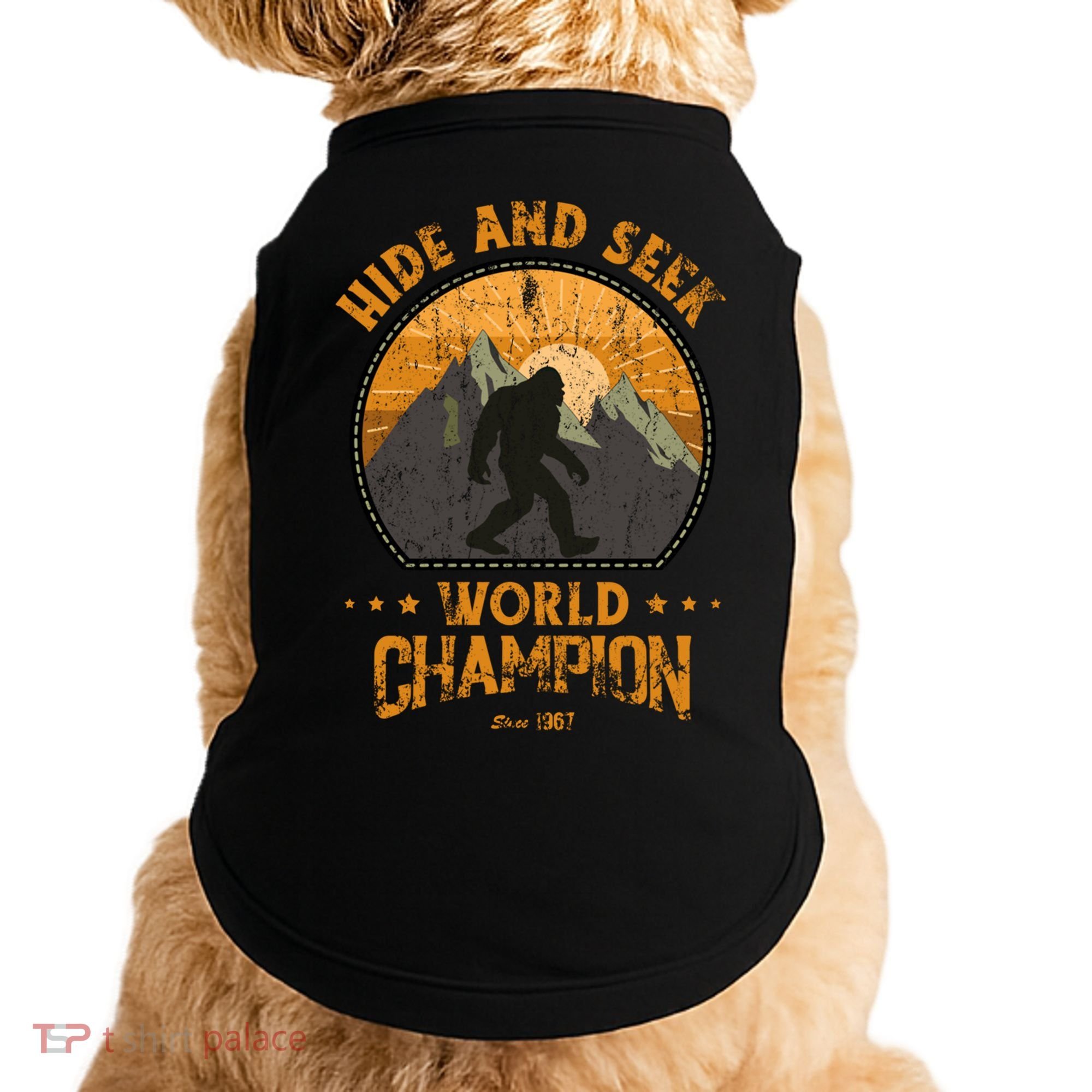 Bigfoogift Hide And Seek Bigfoot Hide And Seek Champion Cool Gift Doggie Tank