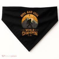 Bigfoogift Hide And Seek Bigfoot Hide And Seek Champion Cool Gift USA-Made Doggie Bandana thumb 0