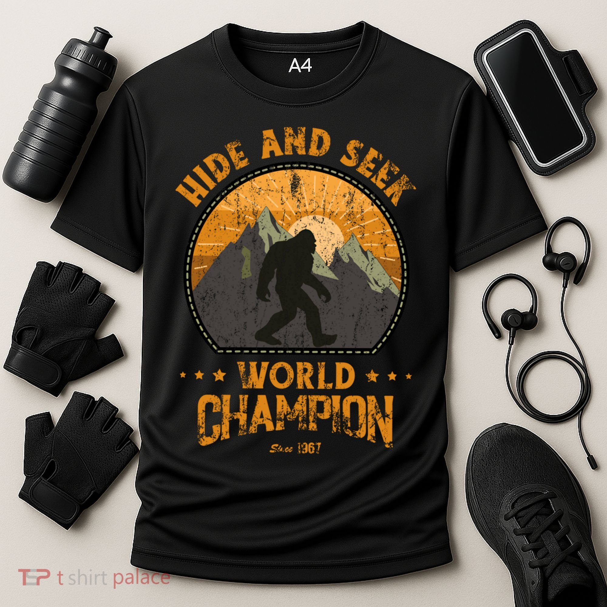 Bigfoogift Hide And Seek Bigfoot Hide And Seek Champion Cool Gift Cooling Performance Crew T-Shirt
