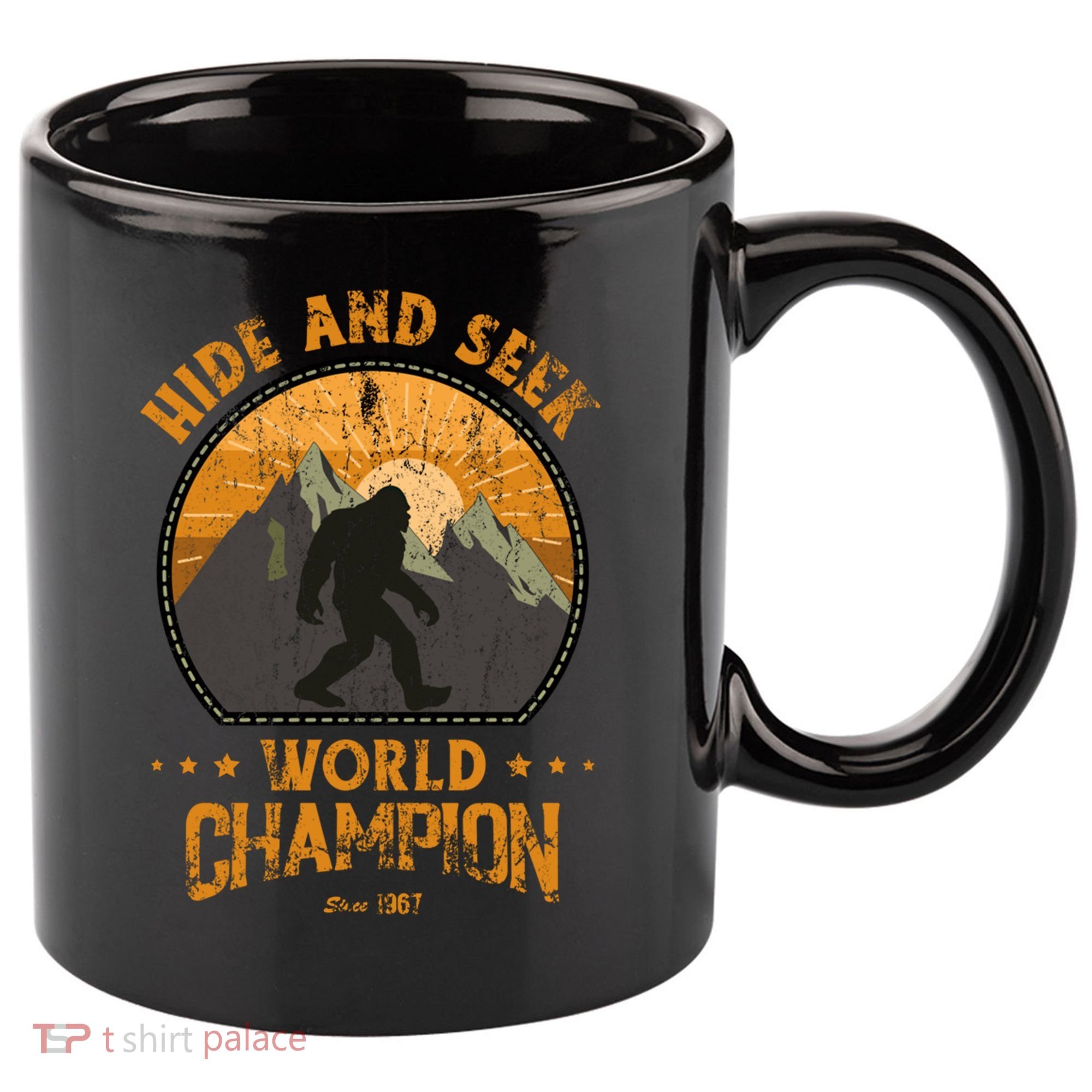 Bigfoogift Hide And Seek Bigfoot Hide And Seek Champion Cool Gift 11oz C Handle Ceramic Mug