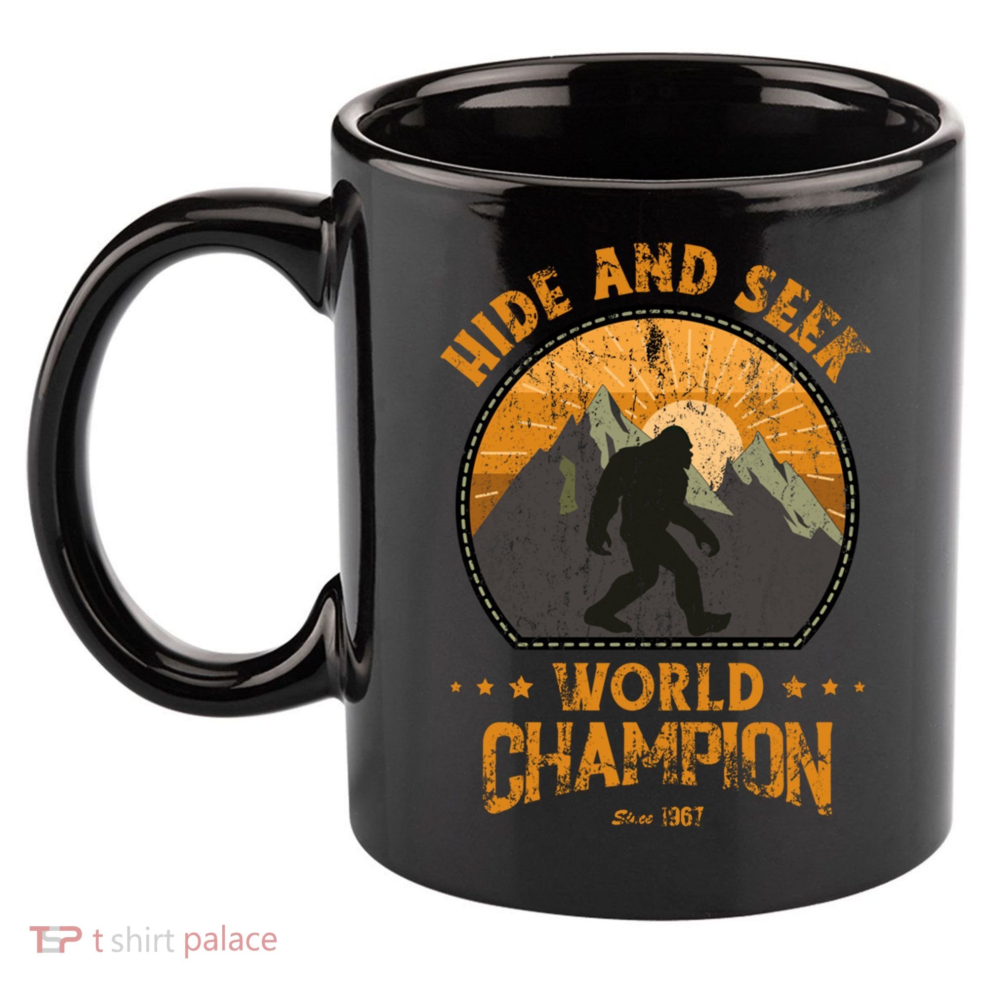 Bigfoogift Hide And Seek Bigfoot Hide And Seek Champion Cool Gift 11oz C Handle Ceramic Mug