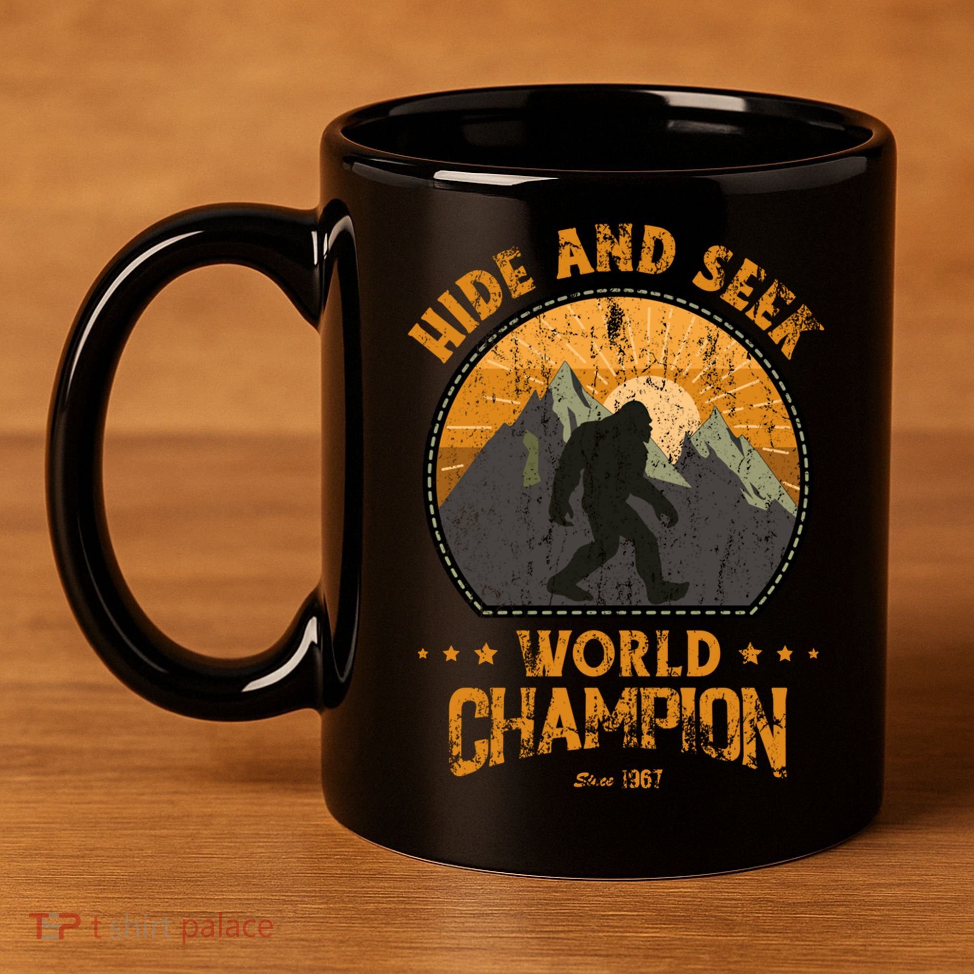 Bigfoogift Hide And Seek Bigfoot Hide And Seek Champion Cool Gift 11oz C Handle Ceramic Mug