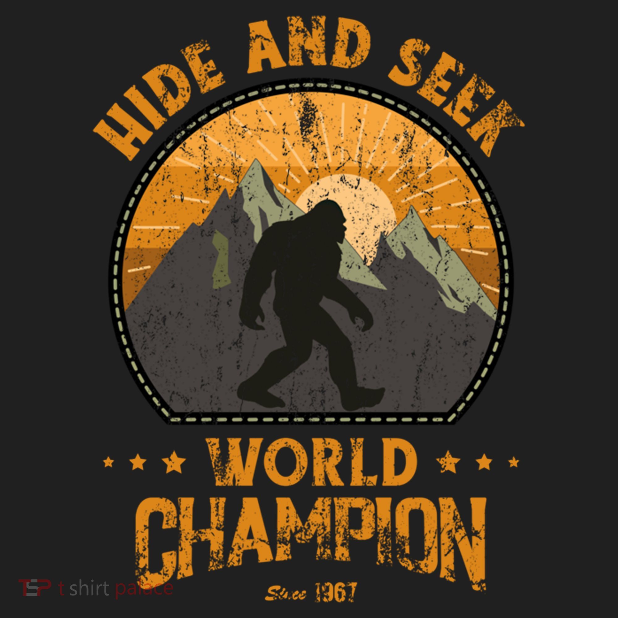 Bigfoogift Hide And Seek Bigfoot Hide And Seek Champion Cool Gift Urban Oversized Heavyweight T-Shirt