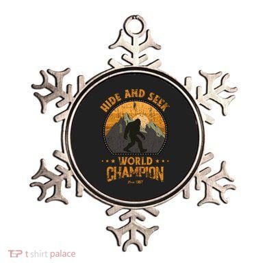 Bigfoogift Hide And Seek Bigfoot Hide And Seek Champion Cool Gift Ornament