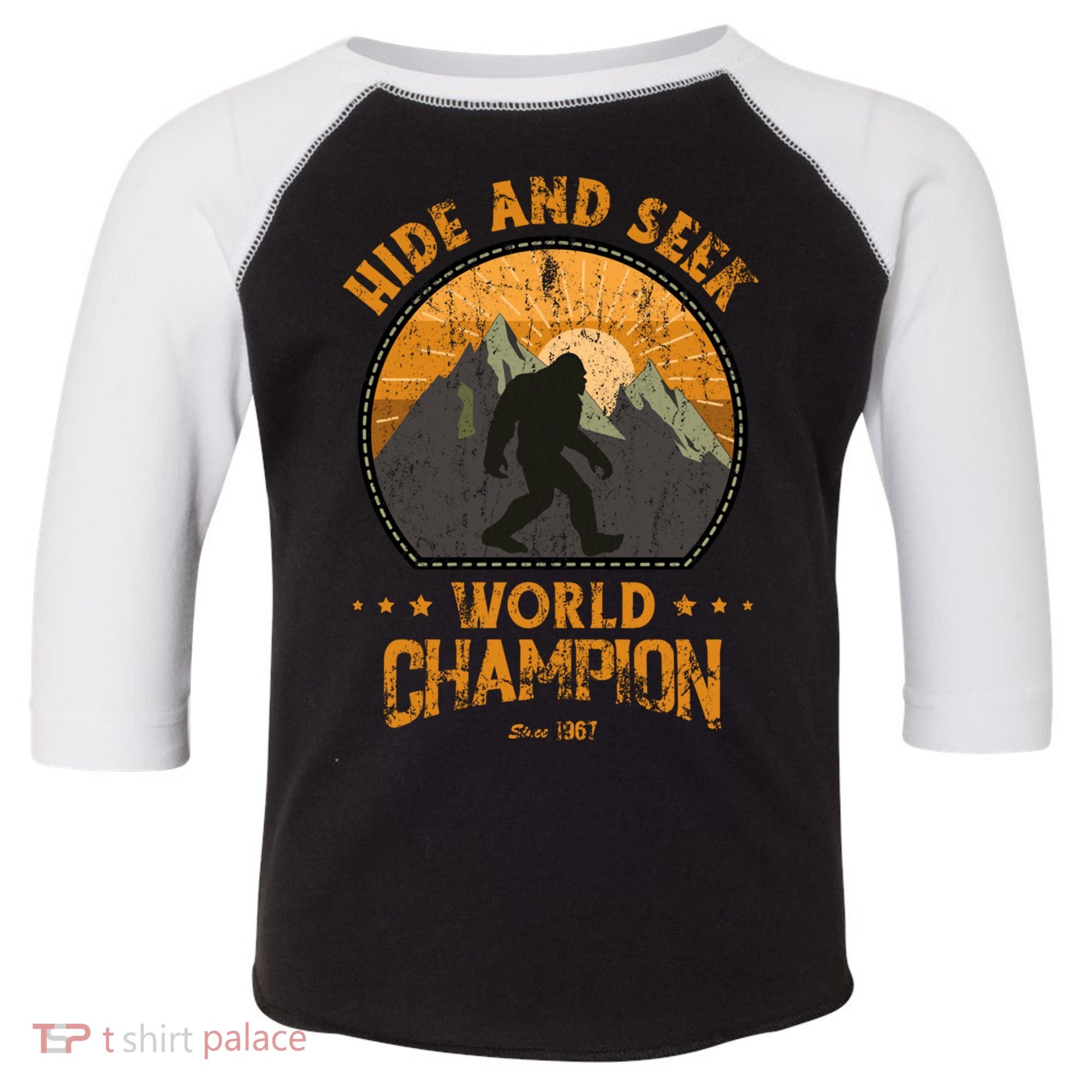 Bigfoogift Hide And Seek Bigfoot Hide And Seek Champion Cool Gift Toddler Fine Jersey T-Shirt