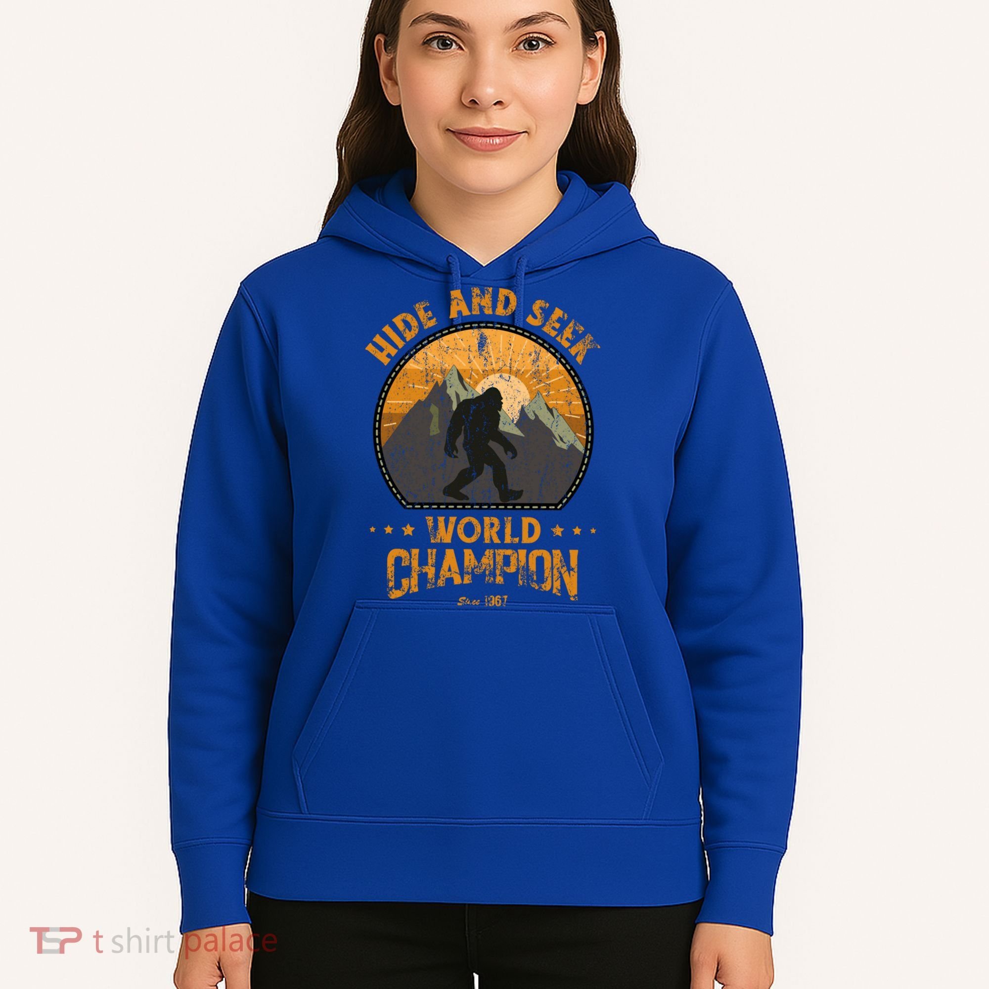 Bigfoogift Hide And Seek Bigfoot Hide And Seek Champion Cool Gift Hoodie