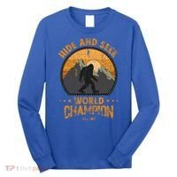 Bigfoogift Hide And Seek Bigfoot Hide And Seek Champion Cool Gift Long Sleeve Shirt thumb 0