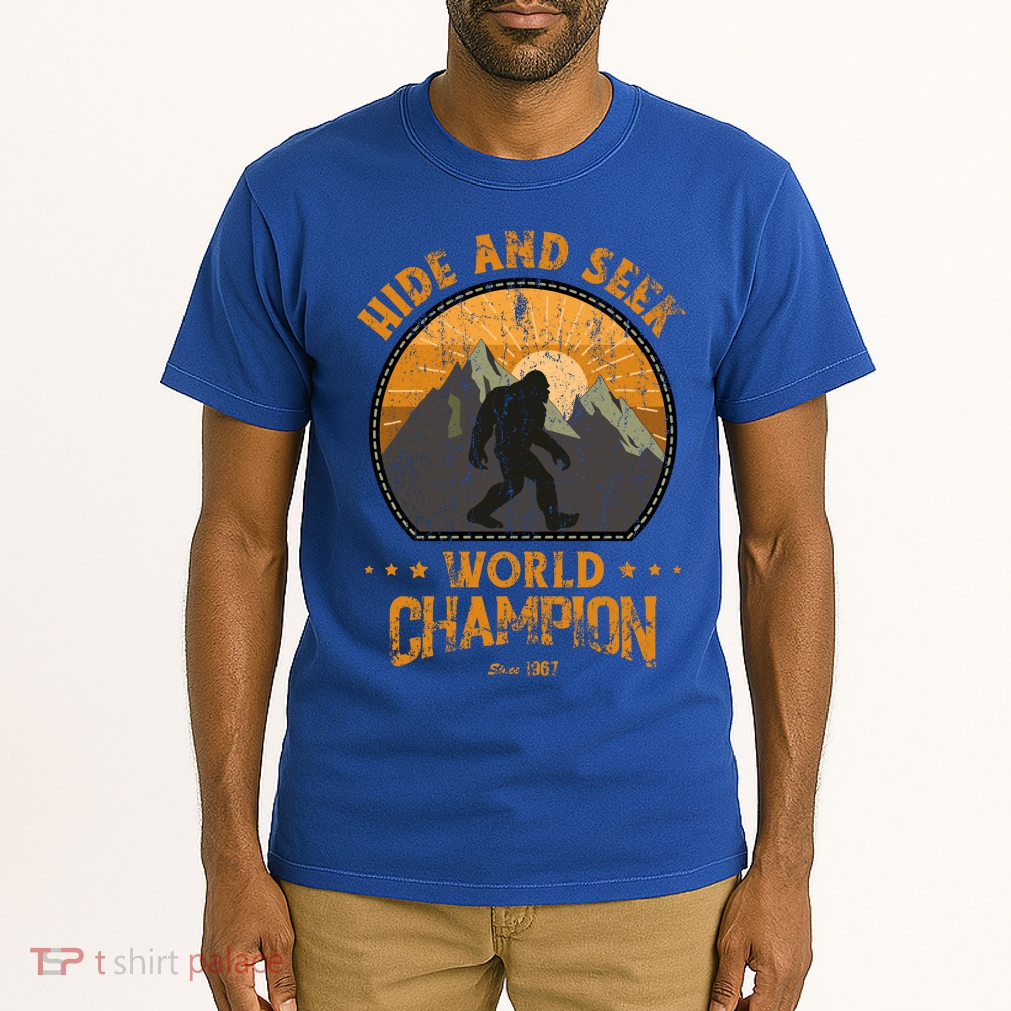 Bigfoogift Hide And Seek Bigfoot Hide And Seek Champion Cool Gift Tall T-Shirt