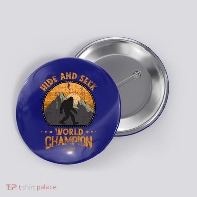 Bigfoogift Hide And Seek Bigfoot Hide And Seek Champion Cool Gift Button