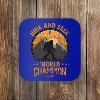 Bigfoogift Hide And Seek Bigfoot Hide And Seek Champion Cool Gift Coaster thumb 0