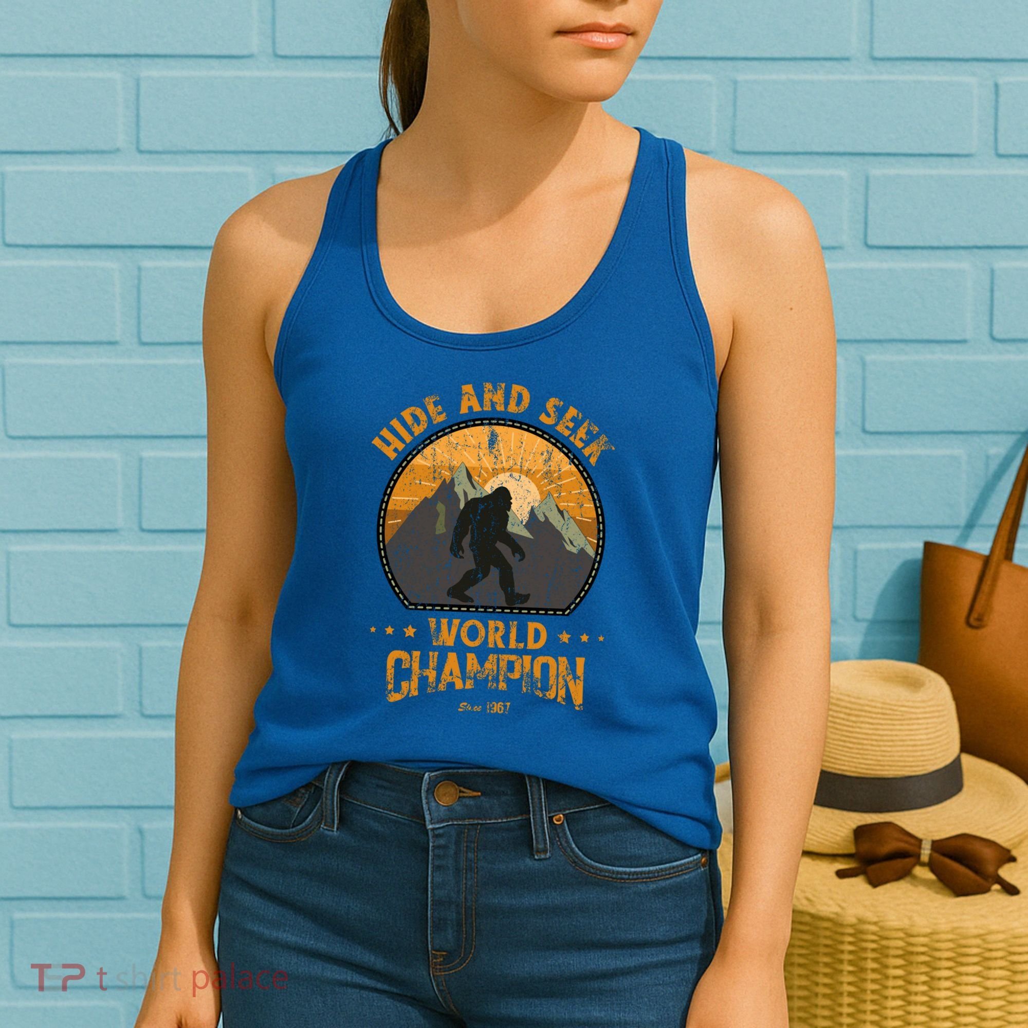Bigfoogift Hide And Seek Bigfoot Hide And Seek Champion Cool Gift Women's Tank Top