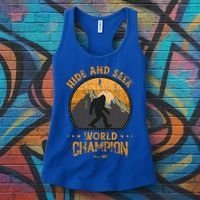 Bigfoogift Hide And Seek Bigfoot Hide And Seek Champion Cool Gift Women's Tank Top thumb 3