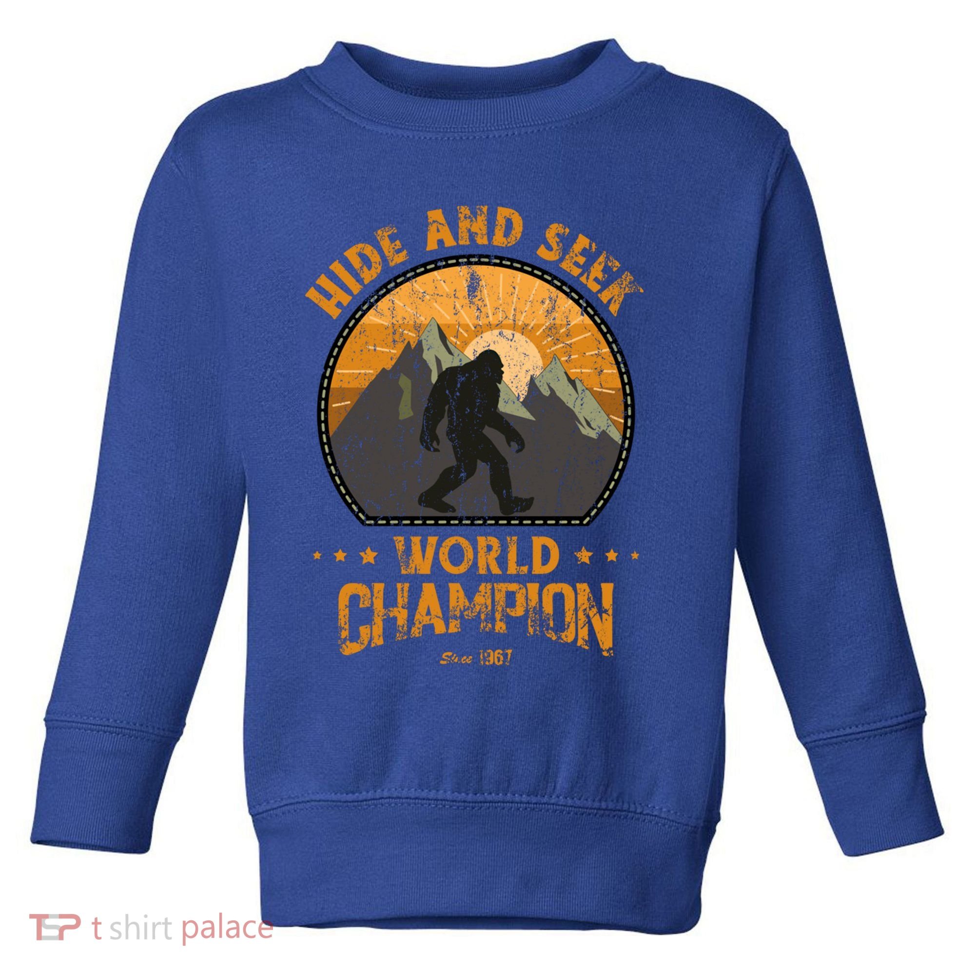 Bigfoogift Hide And Seek Bigfoot Hide And Seek Champion Cool Gift Toddler Sweatshirt