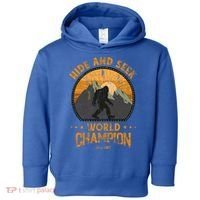 Bigfoogift Hide And Seek Bigfoot Hide And Seek Champion Cool Gift Toddler Hoodie thumb 0