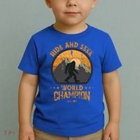 Bigfoogift Hide And Seek Bigfoot Hide And Seek Champion Cool Gift Toddler T-Shirt thumb 2