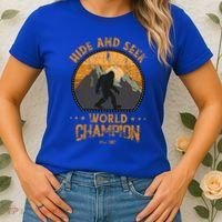Bigfoogift Hide And Seek Bigfoot Hide And Seek Champion Cool Gift Women's T-Shirt thumb 2