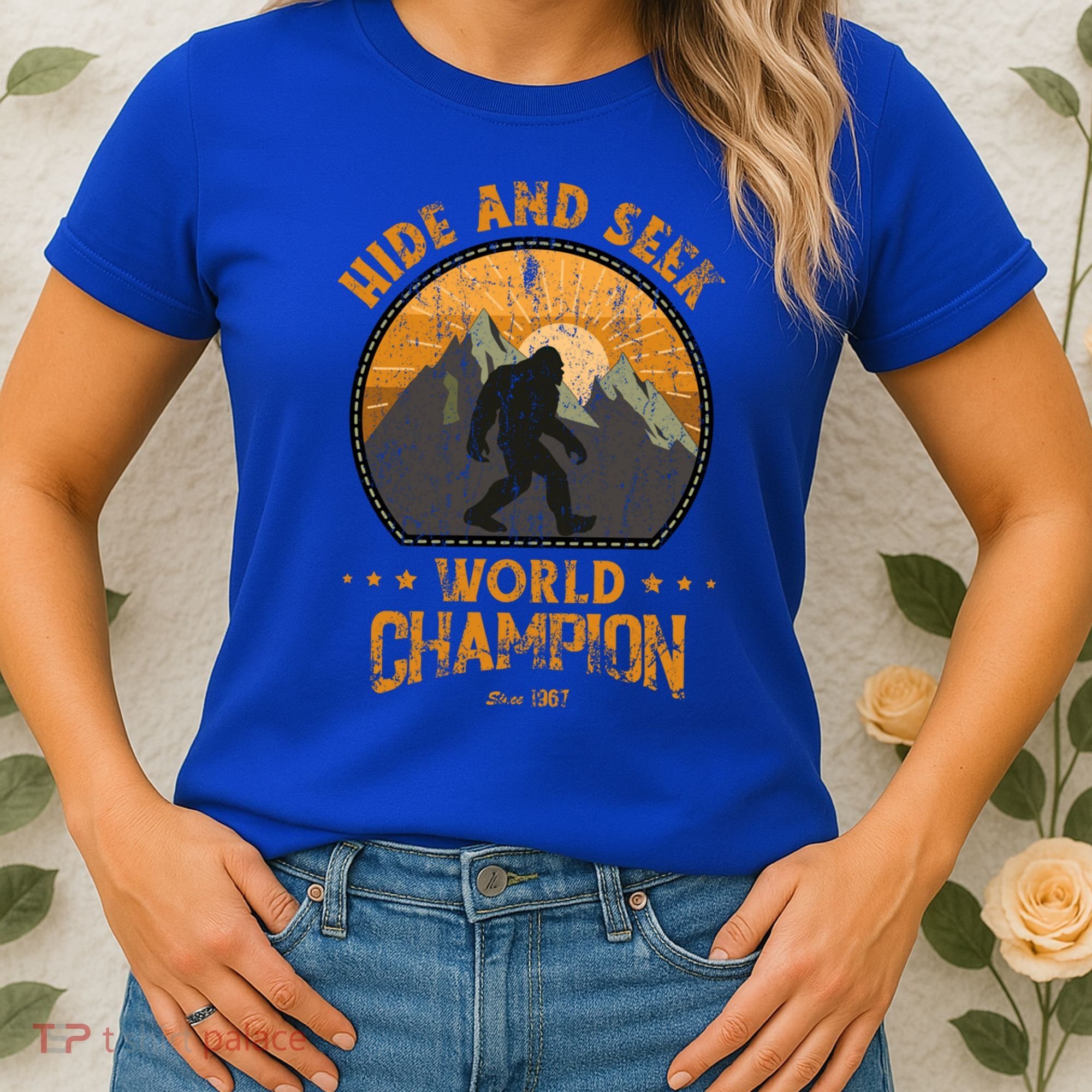 Bigfoogift Hide And Seek Bigfoot Hide And Seek Champion Cool Gift Women's T-Shirt