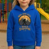 Bigfoogift Hide And Seek Bigfoot Hide And Seek Champion Cool Gift Kids Hoodie thumb 3