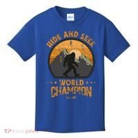 Bigfoogift Hide And Seek Bigfoot Hide And Seek Champion Cool Gift Kids T-Shirt thumb 0