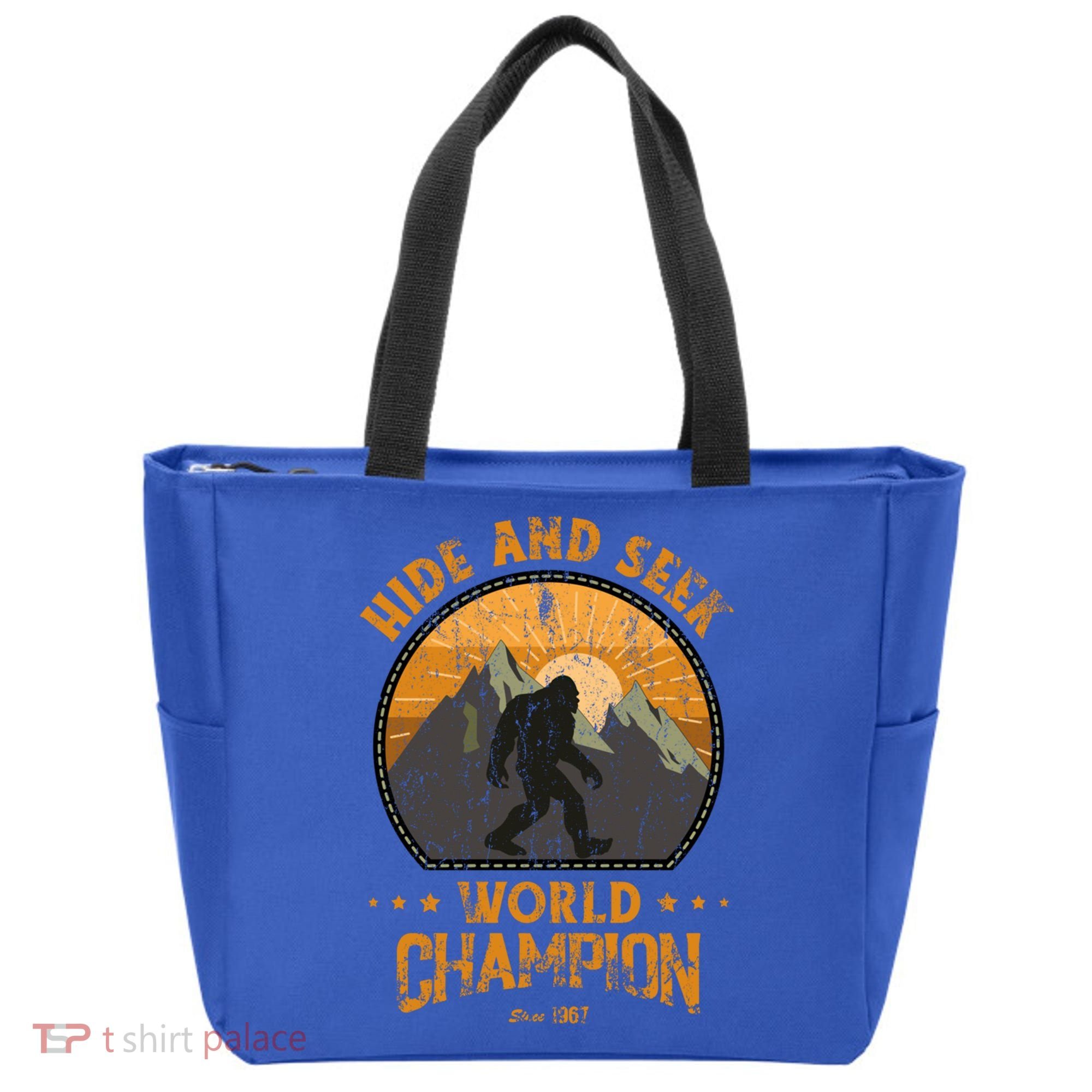 Bigfoogift Hide And Seek Bigfoot Hide And Seek Champion Cool Gift Tote Bag
