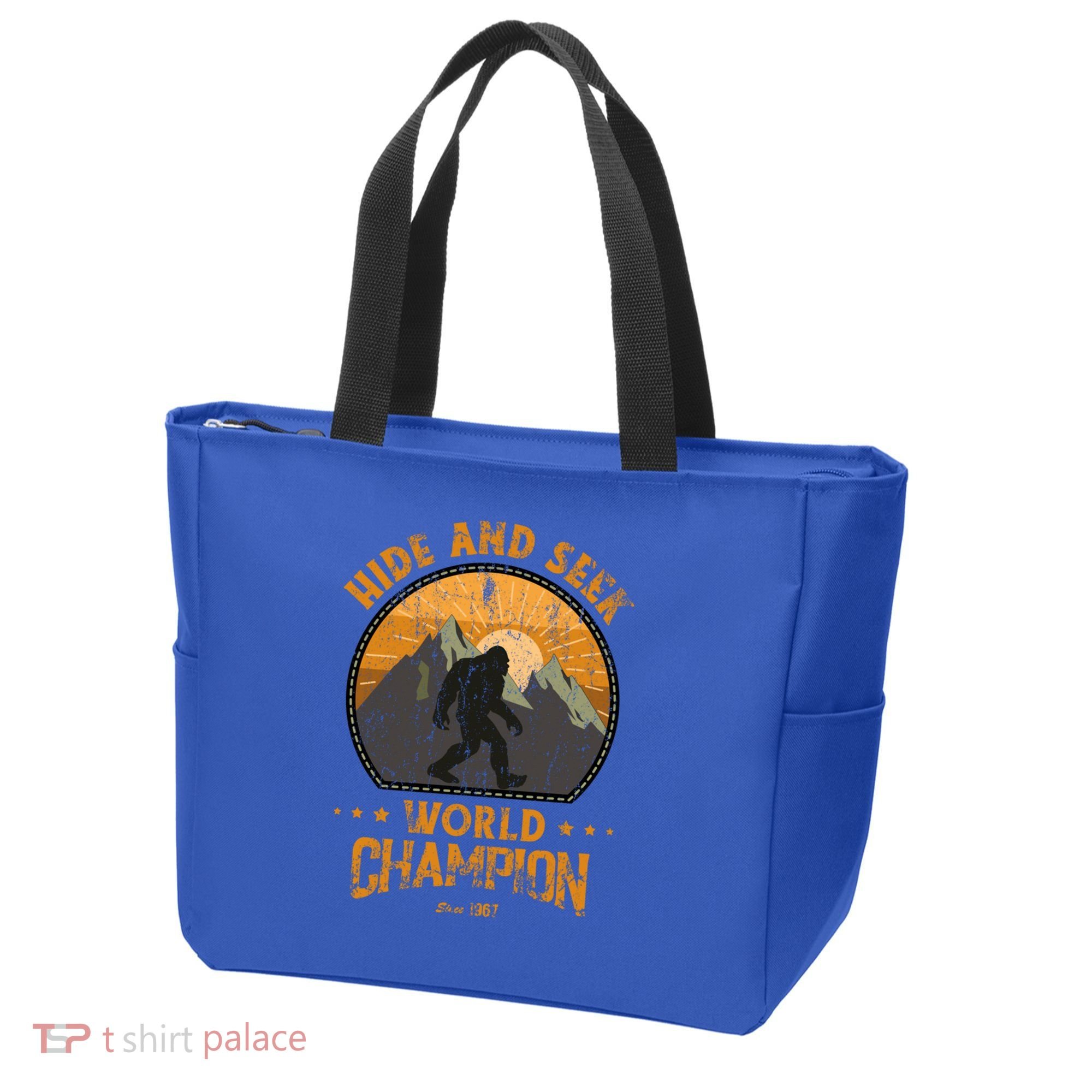 Bigfoogift Hide And Seek Bigfoot Hide And Seek Champion Cool Gift Tote Bag