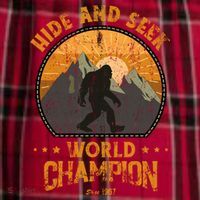 Bigfoogift Hide And Seek Bigfoot Hide And Seek Champion Cool Gift Women's Flannel Plaid Pajama Pants thumb 2