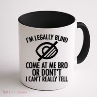 Blindness Humour Awareness Visually Impaired People Gift Coffee Mug thumb 1
