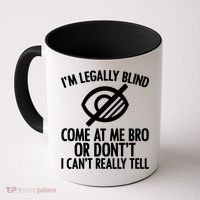 Blindness Humour Awareness Visually Impaired People Gift Coffee Mug thumb 0