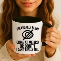 Blindness Humour Awareness Visually Impaired People Gift Coffee Mug thumb 3