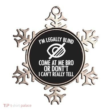 Blindness Humour Awareness Visually Impaired People Gift Ornament