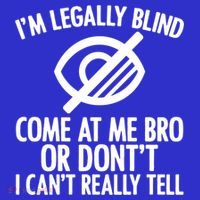 Blindness Humour Awareness Visually Impaired People Gift Apron thumb 3