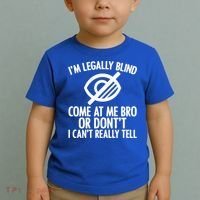 Blindness Humour Awareness Visually Impaired People Gift Toddler T-Shirt thumb 2