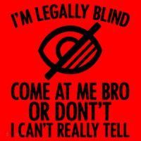 Blindness Humour Awareness Visually Impaired People Gift Santa Hat thumb 1