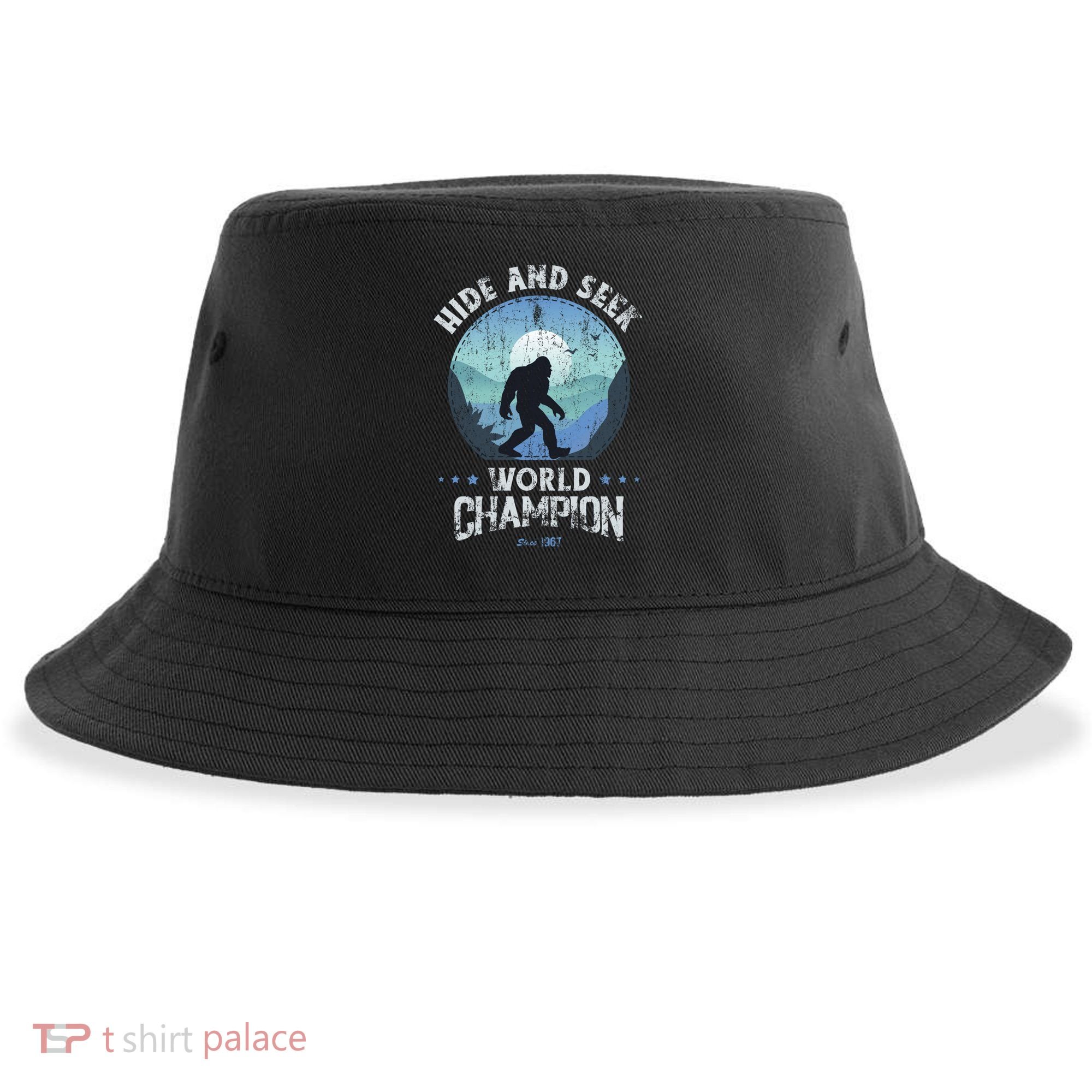 Bigfoot Hide And Seek Bigfoot Hide And Seek Champion Sustainable Bucket Hat