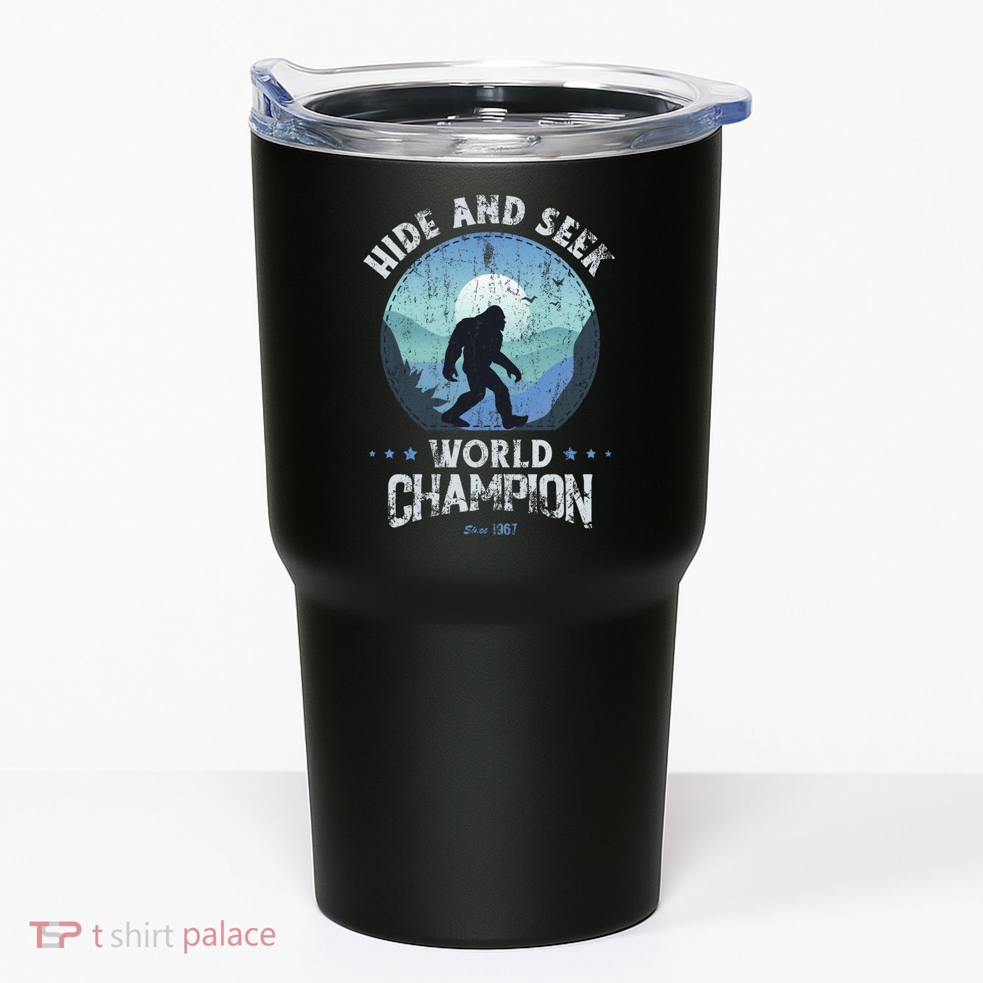 Bigfoot Hide And Seek Bigfoot Hide And Seek Champion Tumbler