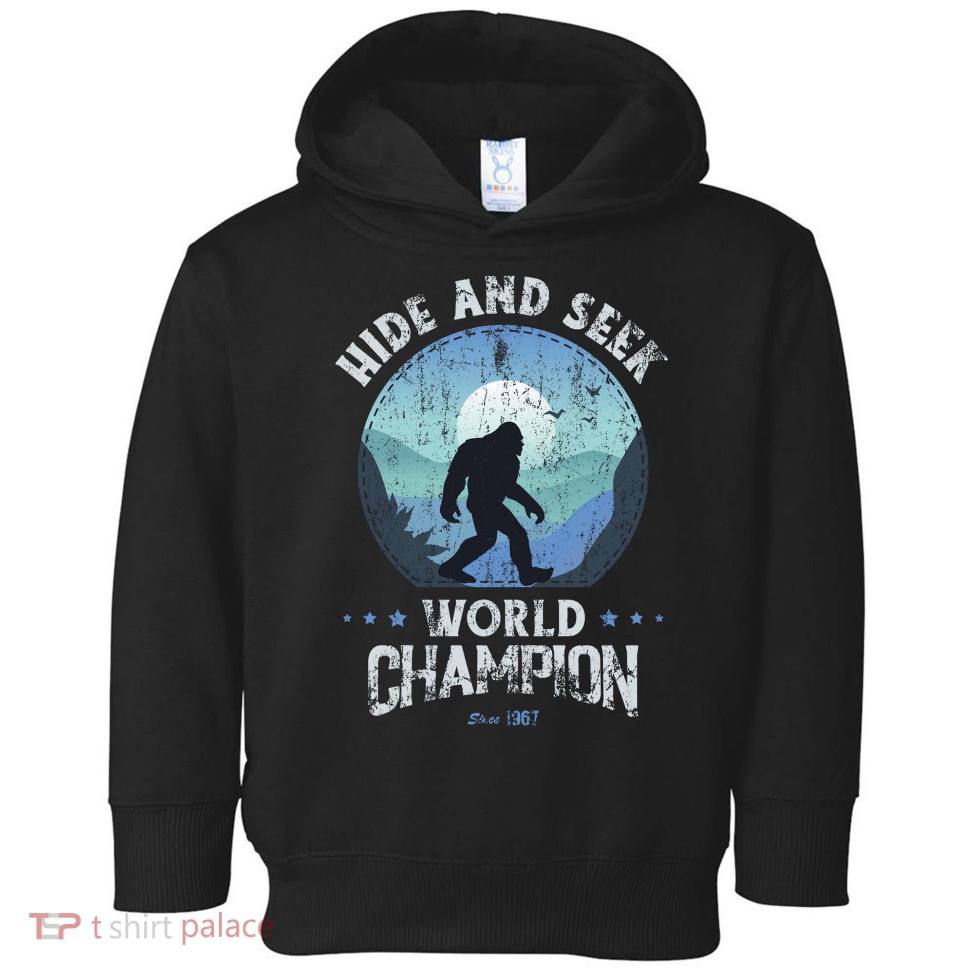 Bigfoot Hide And Seek Bigfoot Hide And Seek Champion Toddler Hoodie