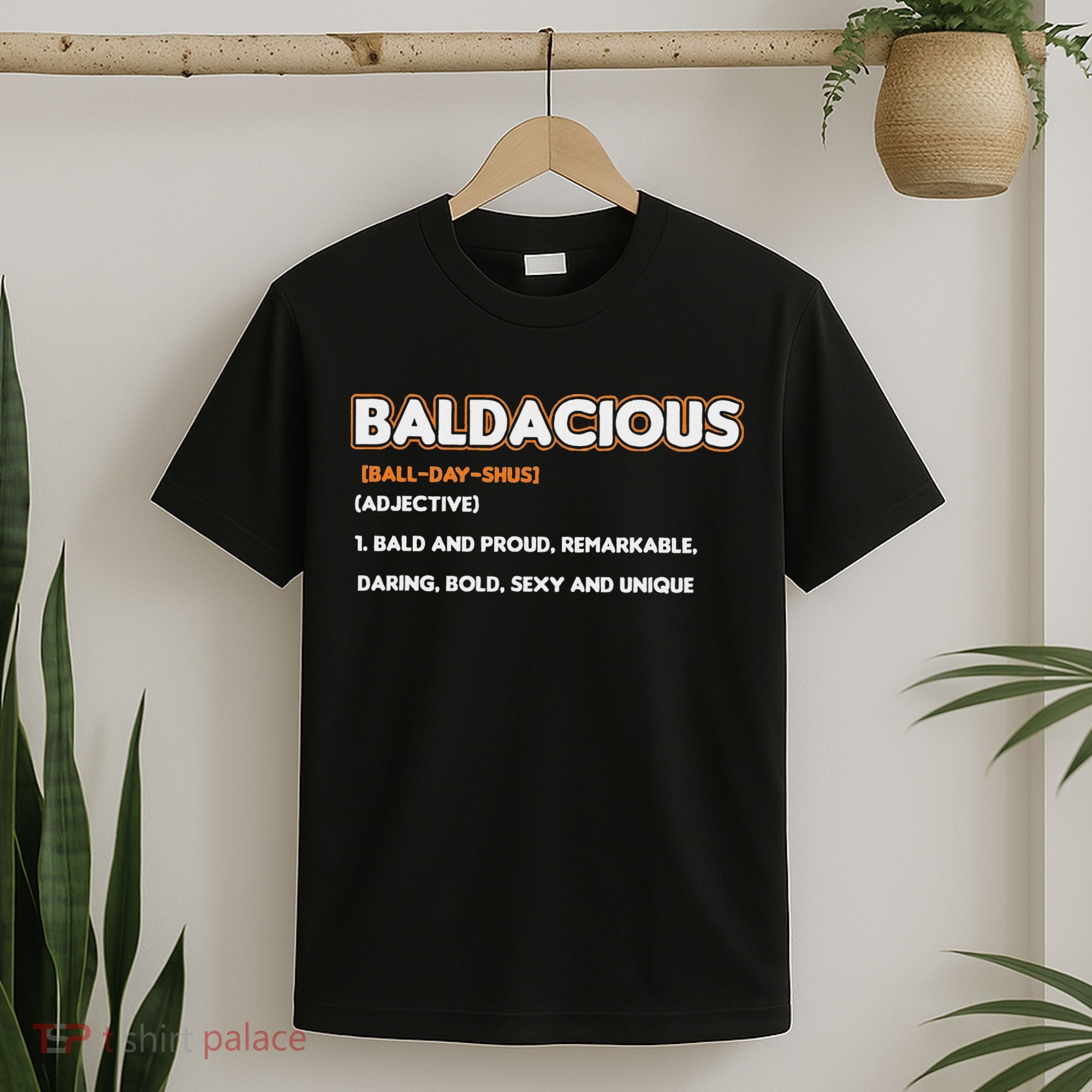 Bald Hairless Alopecia Bald Definition T-Shirt