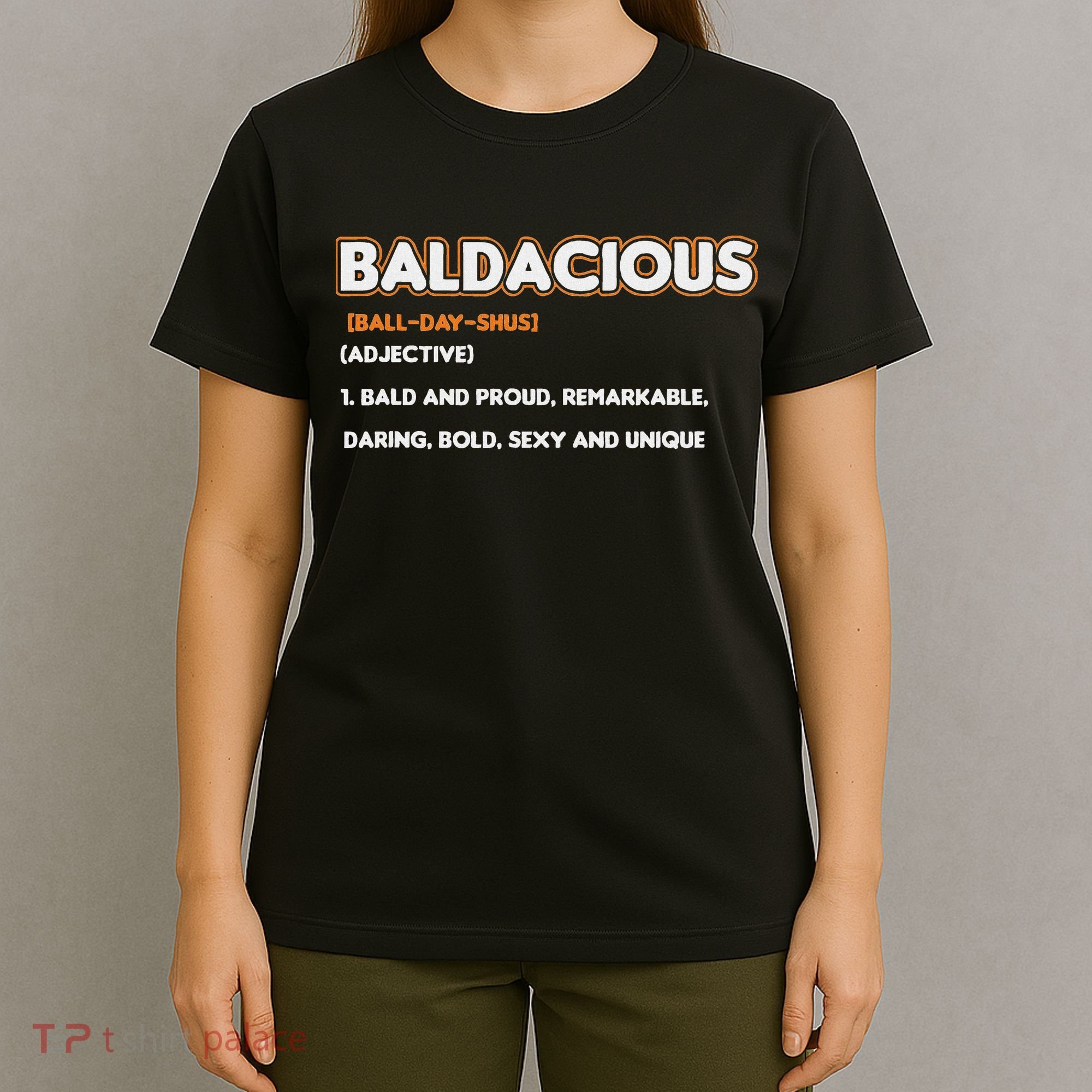 Bald Hairless Alopecia Bald Definition T-Shirt