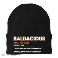 Bald Hairless Alopecia Bald Definition Beanie thumb 0