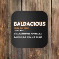 Bald Hairless Alopecia Bald Definition Coaster thumb 0