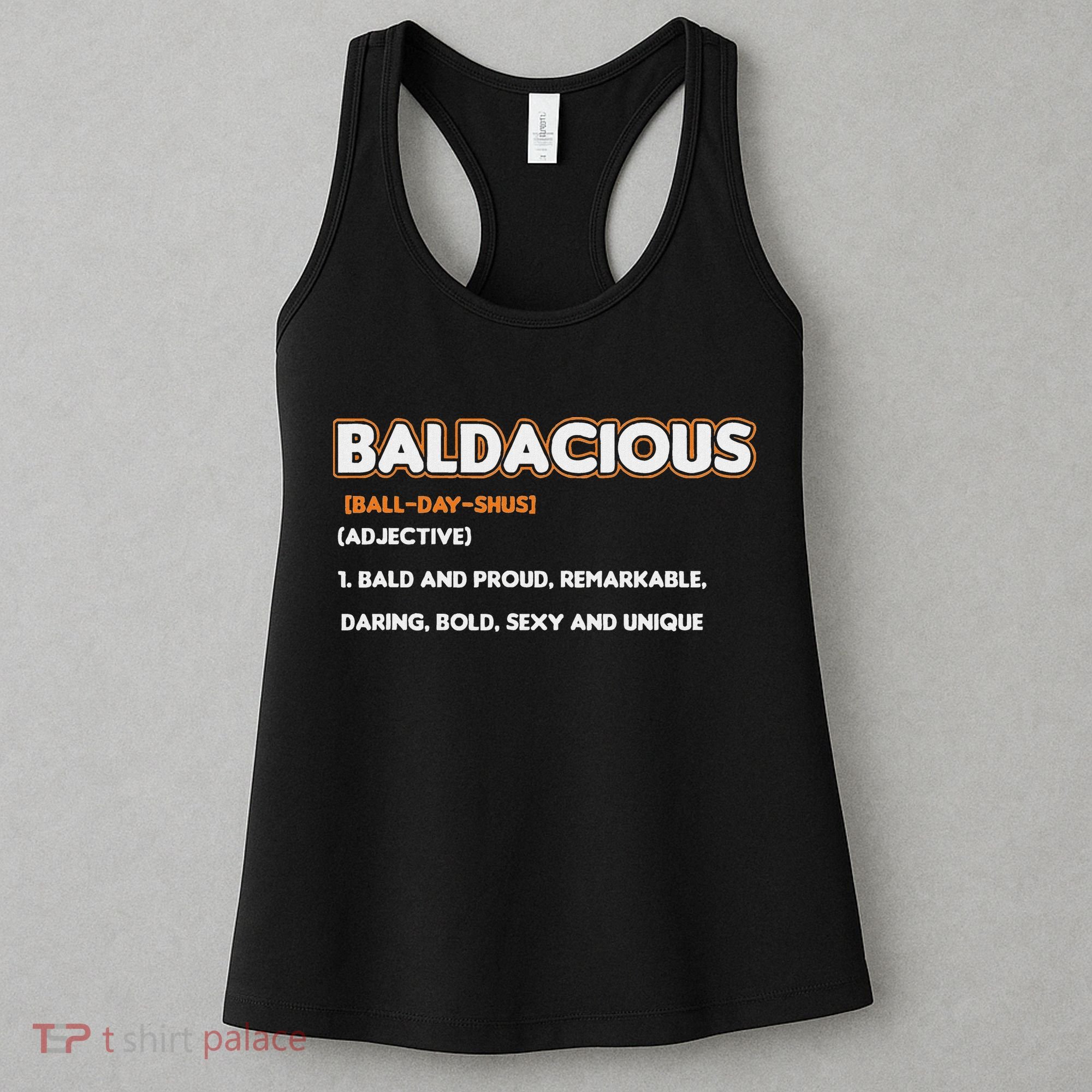 Bald Hairless Alopecia Bald Definition Women's Tank Top