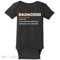 Bald Hairless Alopecia Bald Definition Baby Bodysuit thumb 0