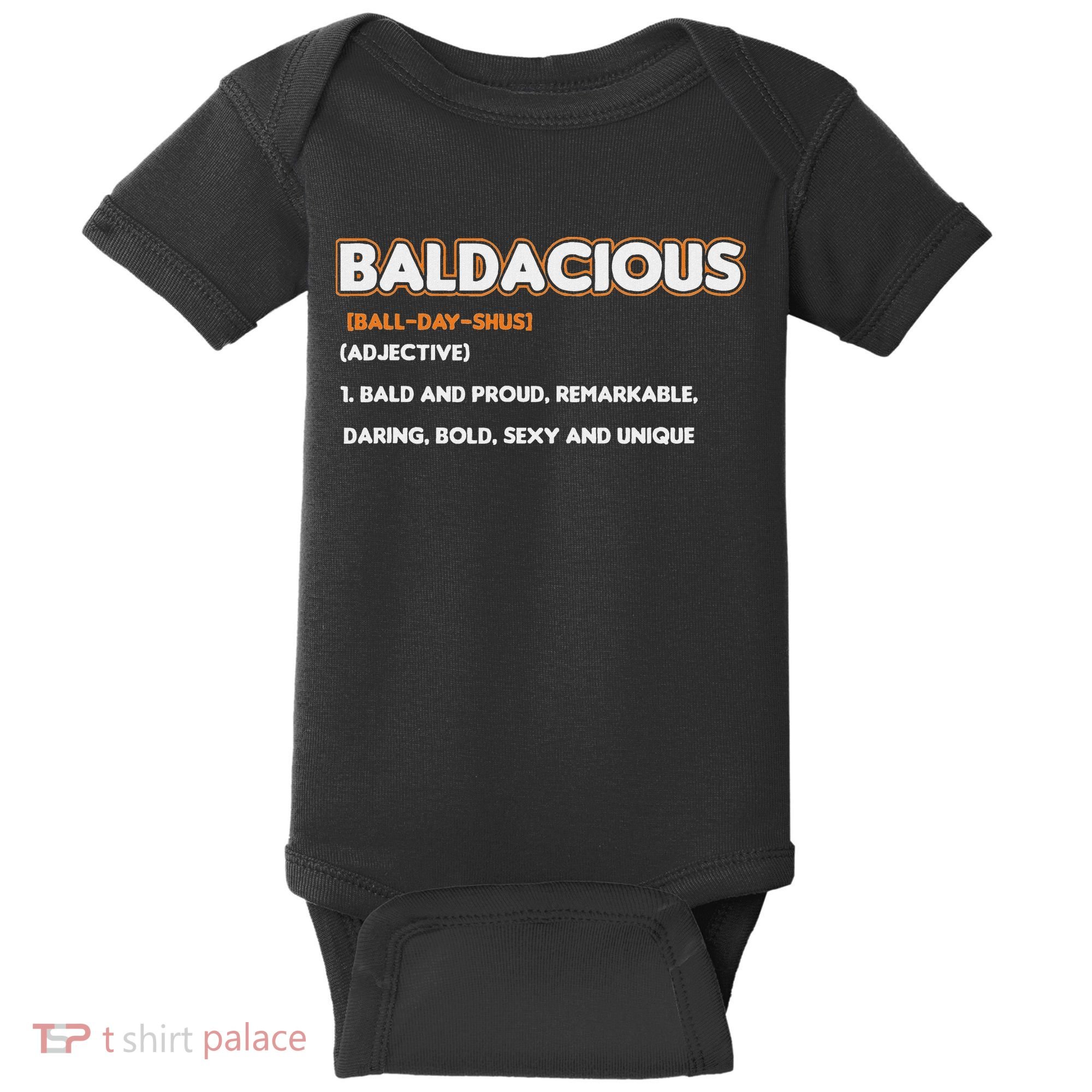 Bald Hairless Alopecia Bald Definition Baby Bodysuit
